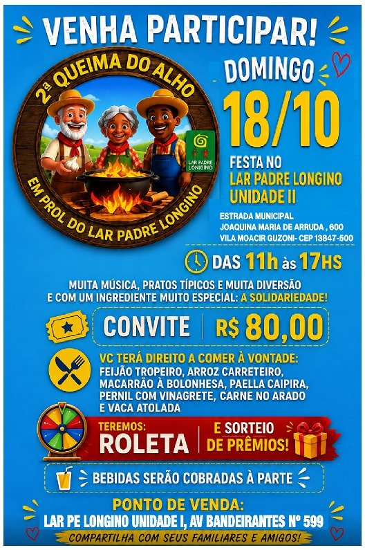 Cartaz da 2ª Queima do Alho